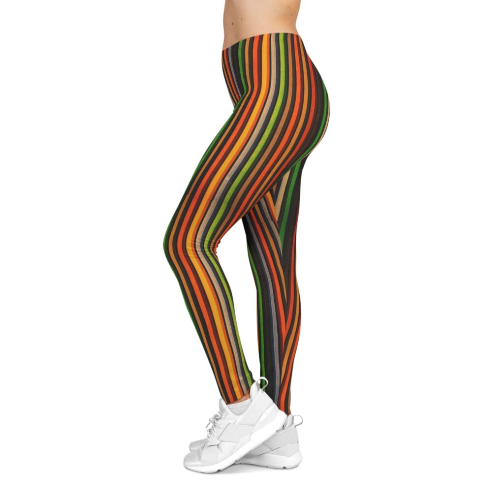 Women's Retro Rainbow Stripe Leggings