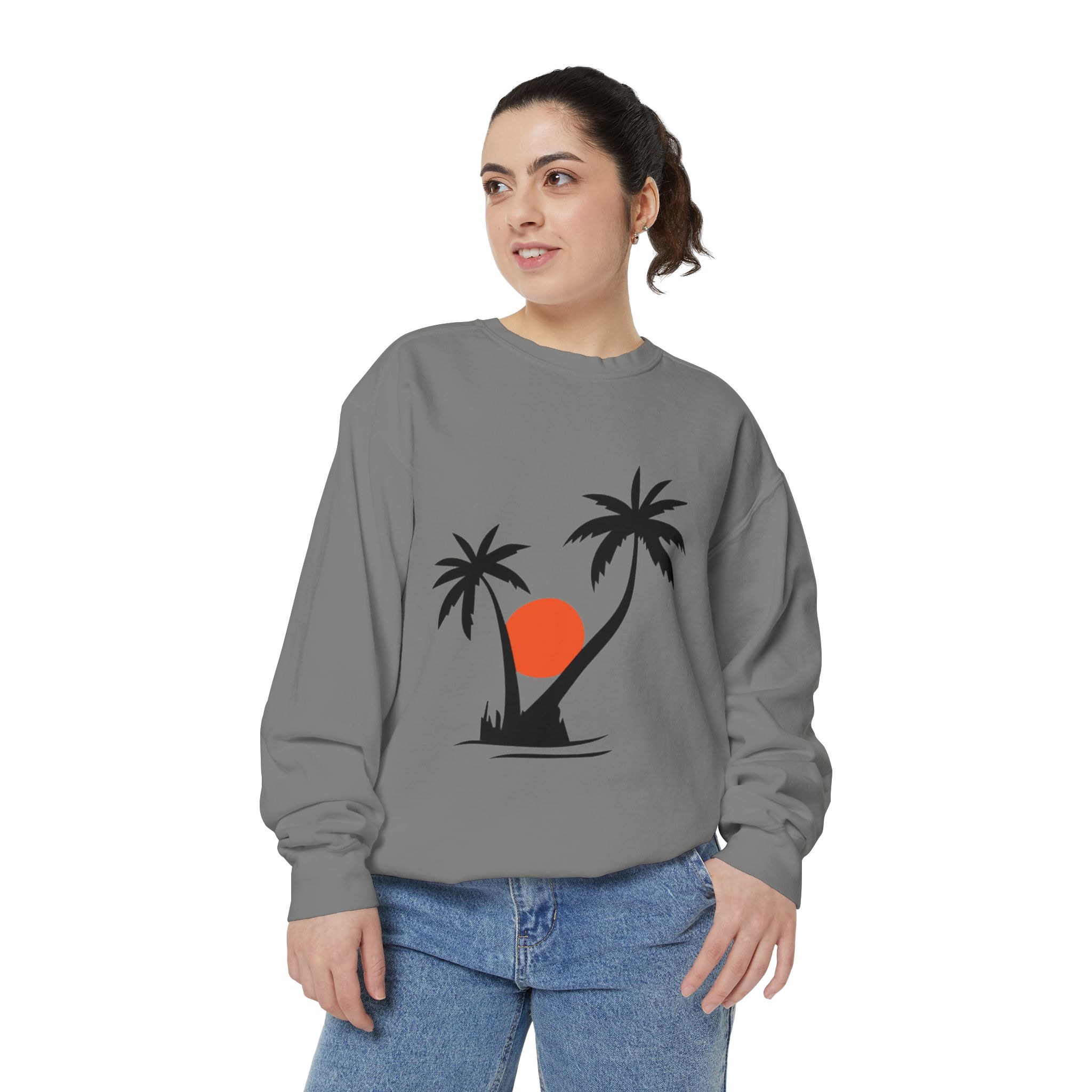 Tropical Palm Tree Sunset Sweatshirt - Image 25