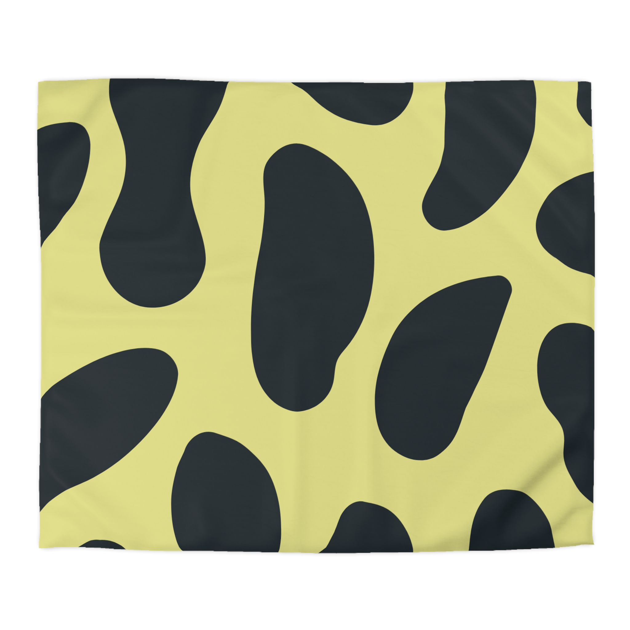 Black and Yellow Abstract Pattern Microfiber Duvet Cover - Image 16