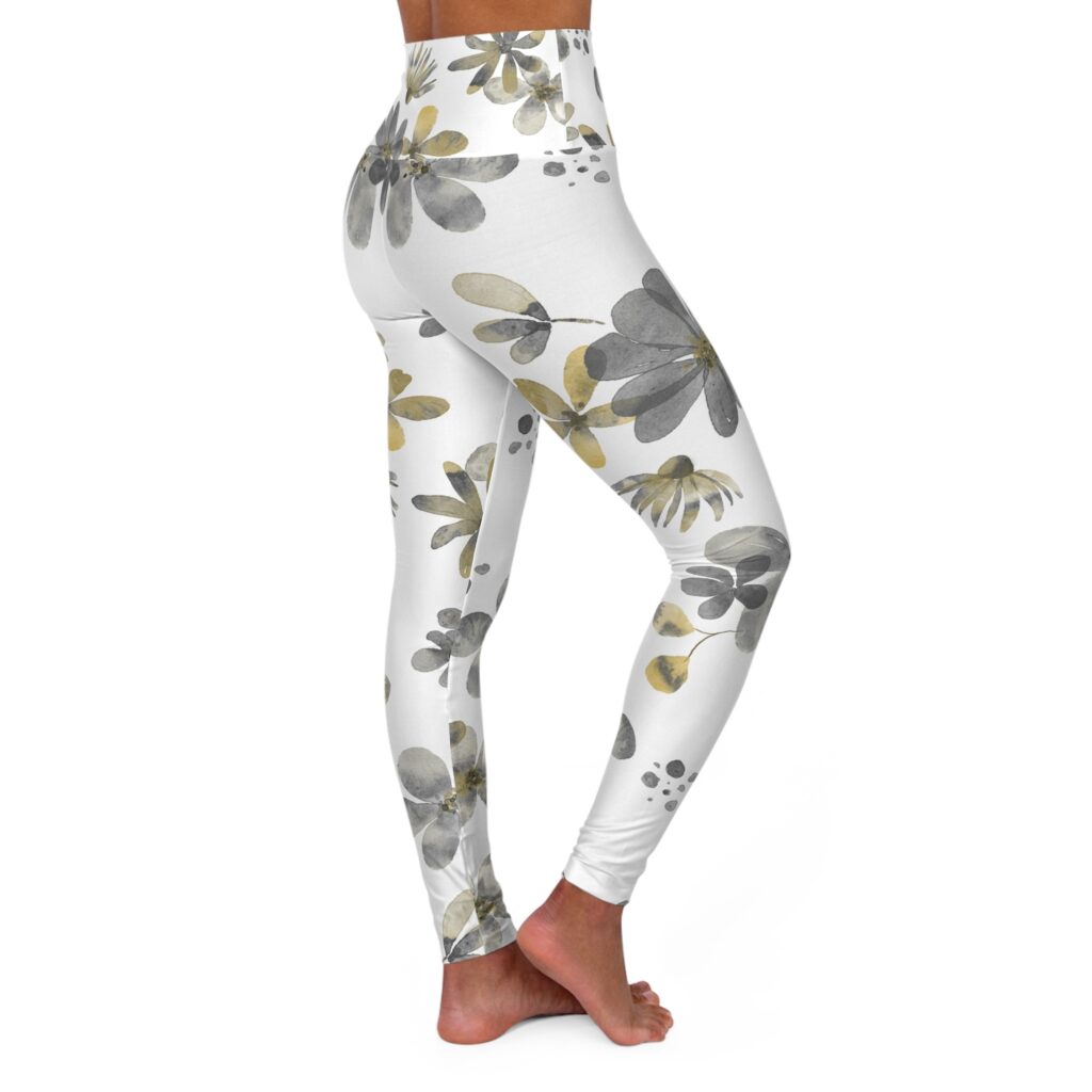 Zebra Stripe Pattern High Waisted Leggings | Black White Animal Print