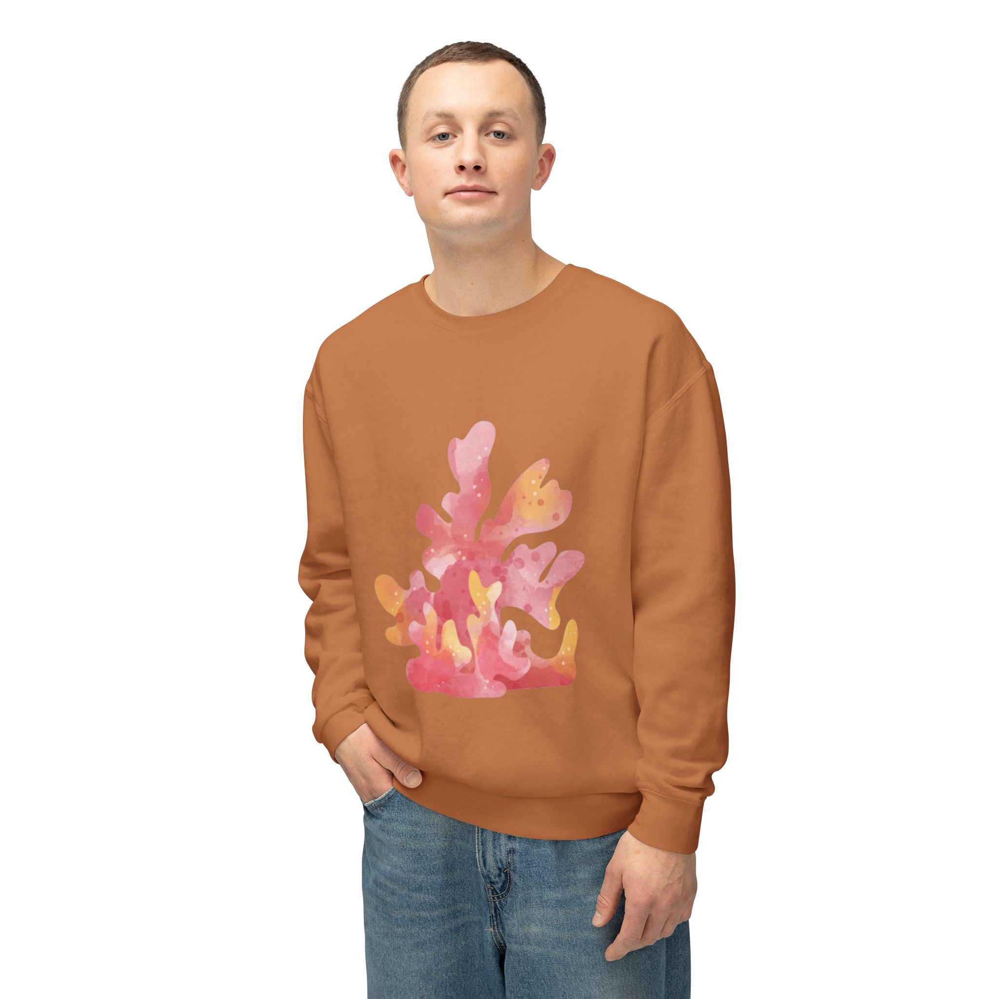 Colorful Abstract Floral Art Sweatshirt - Image 20