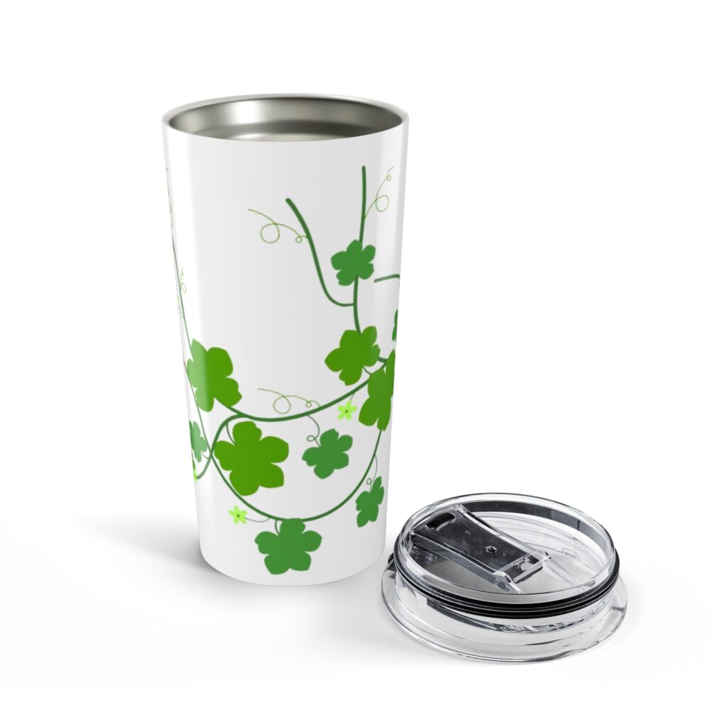 20oz Clover Tumbler - St. Patrick's Day Shamrock Travel Cup
