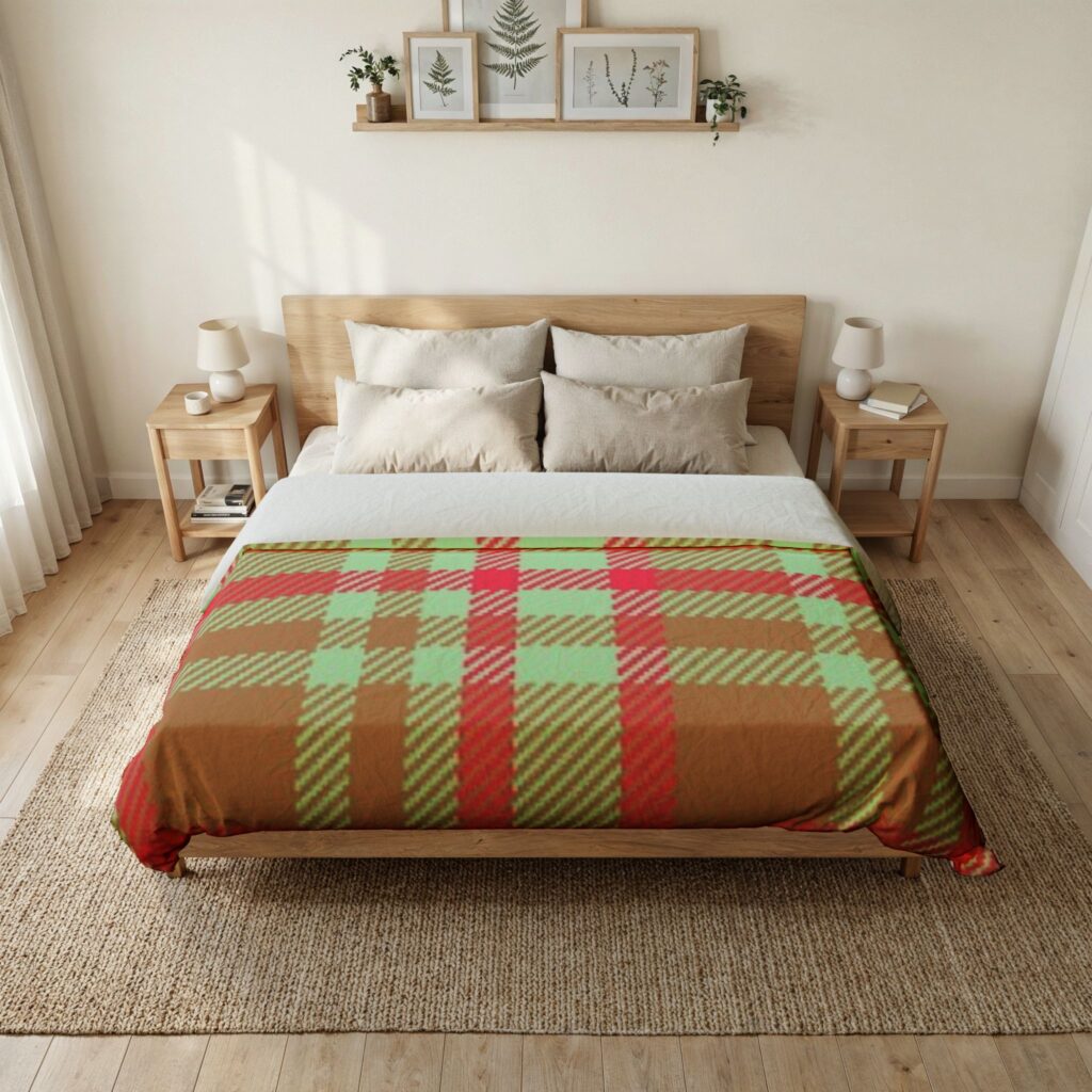 Classic Plaid Cotton Duvet Cover