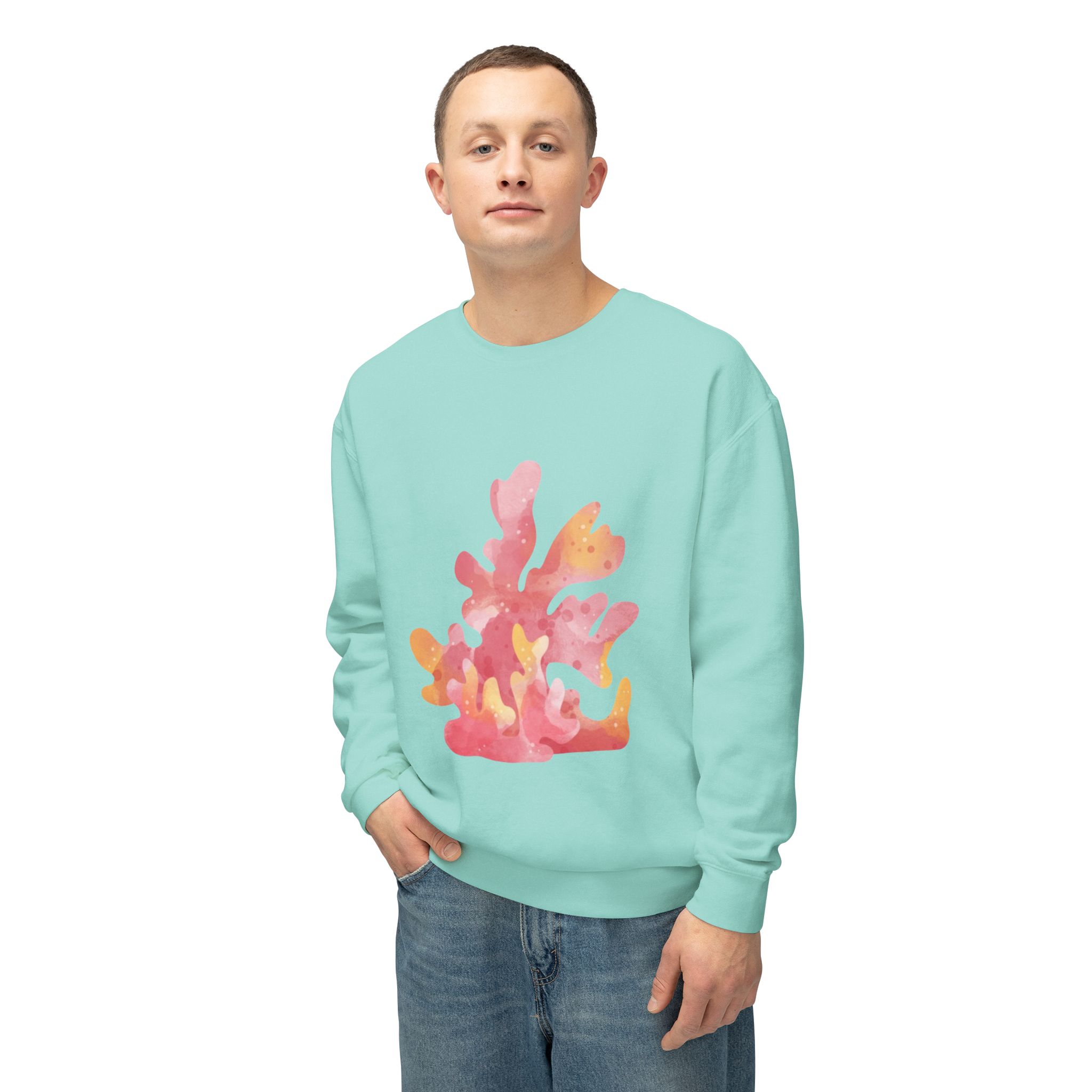 Colorful Abstract Floral Art Sweatshirt - Image 45