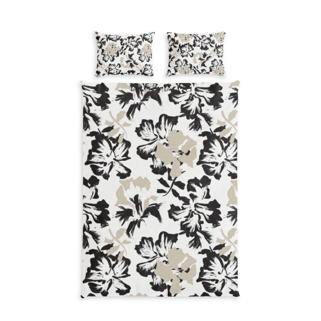Floral Cotton Bed Set with Pillowcases