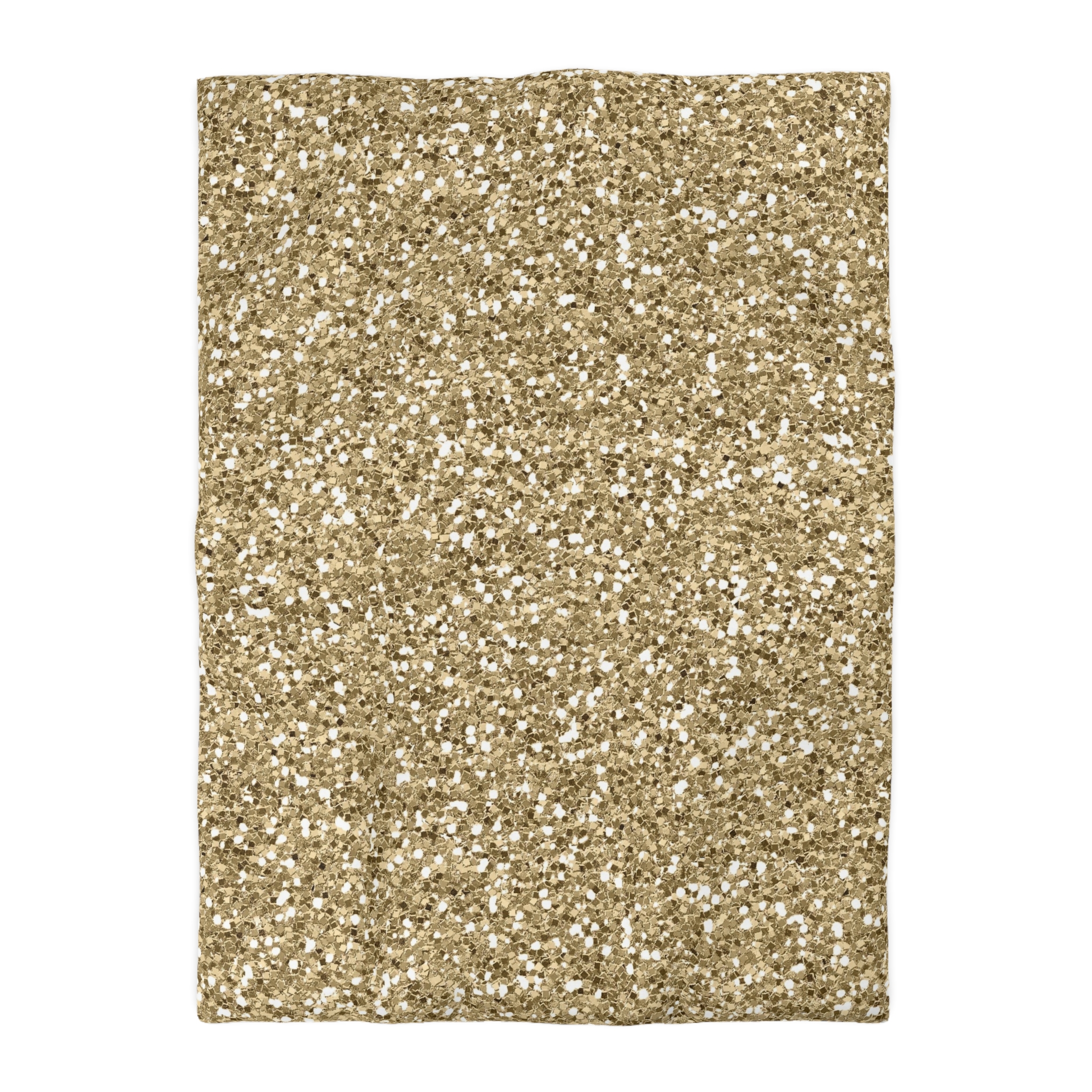 Gold Glitter Microfiber Duvet Cover — Sparkling Metallic Bedding - Image 22