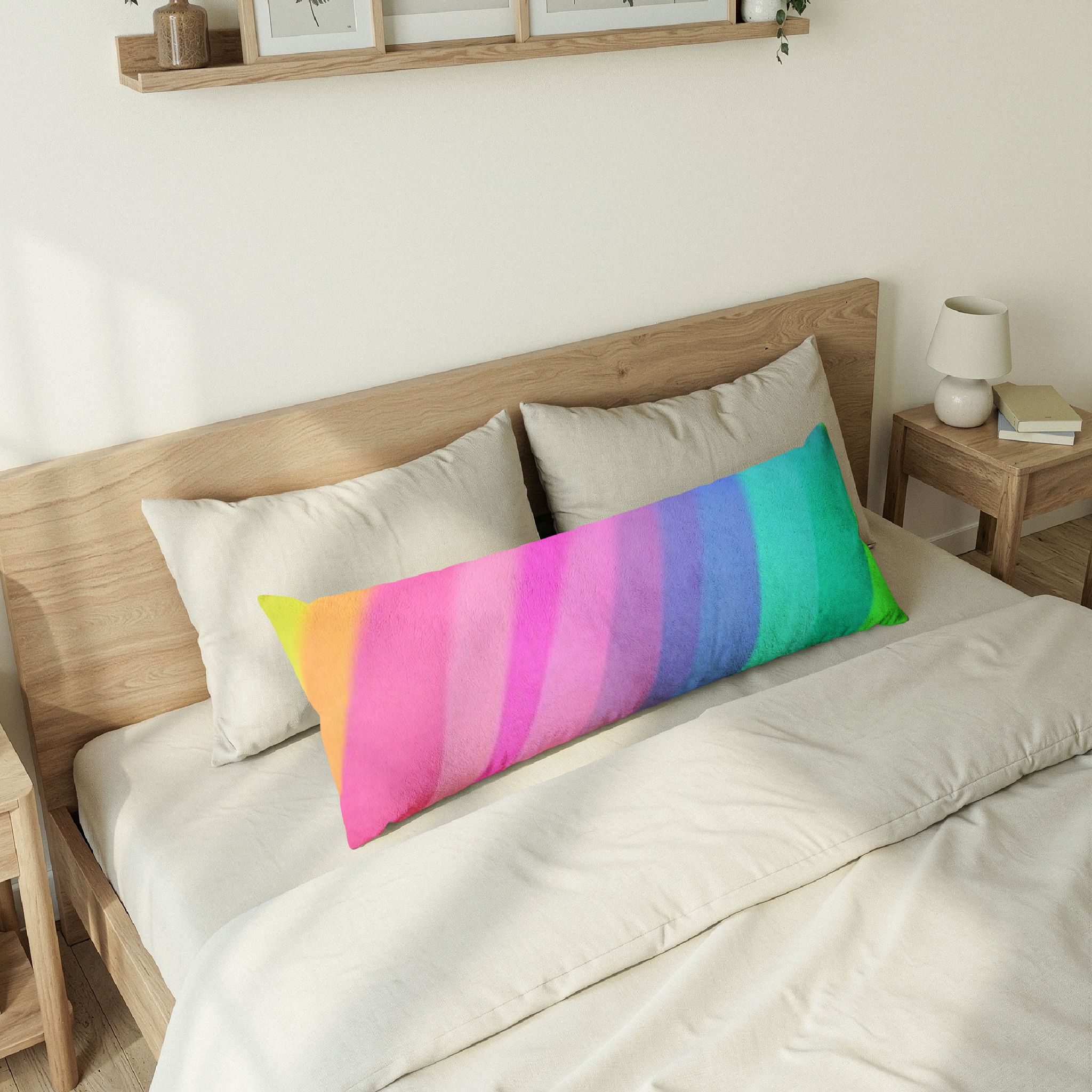 Pastel Rainbow Gradient Body Pillow - Image 6