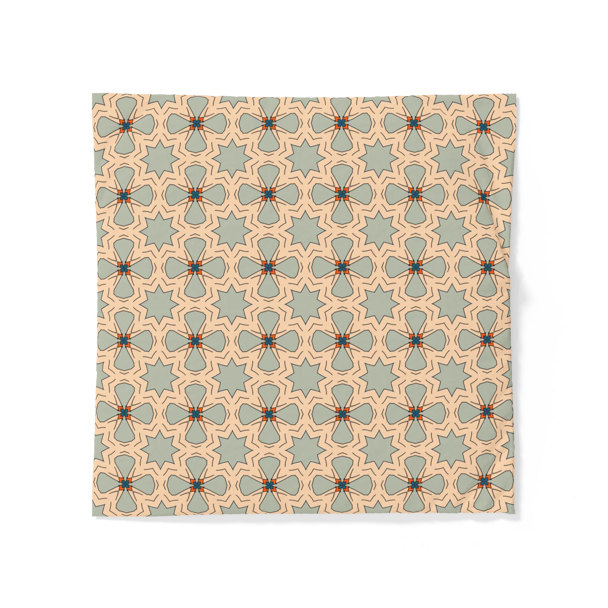Geometric Boho Pattern Cotton Duvet Cover - Image 7