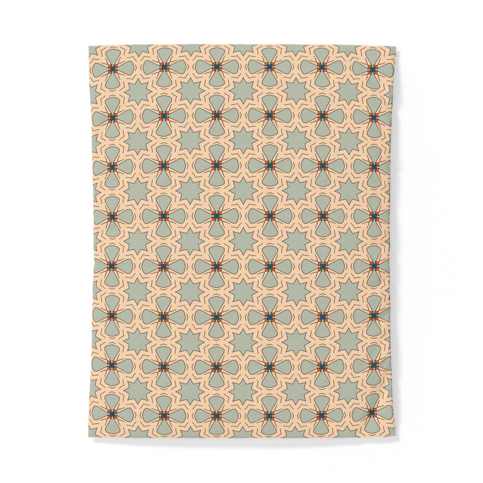 Geometric Boho Pattern Cotton Duvet Cover - Image 5