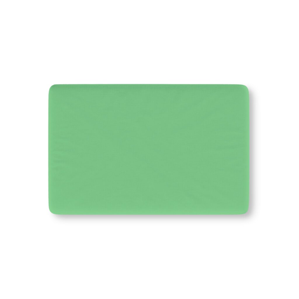 Solid Mint Baby Fitted Crib Sheet — Soft Cotton Nursery Bedding