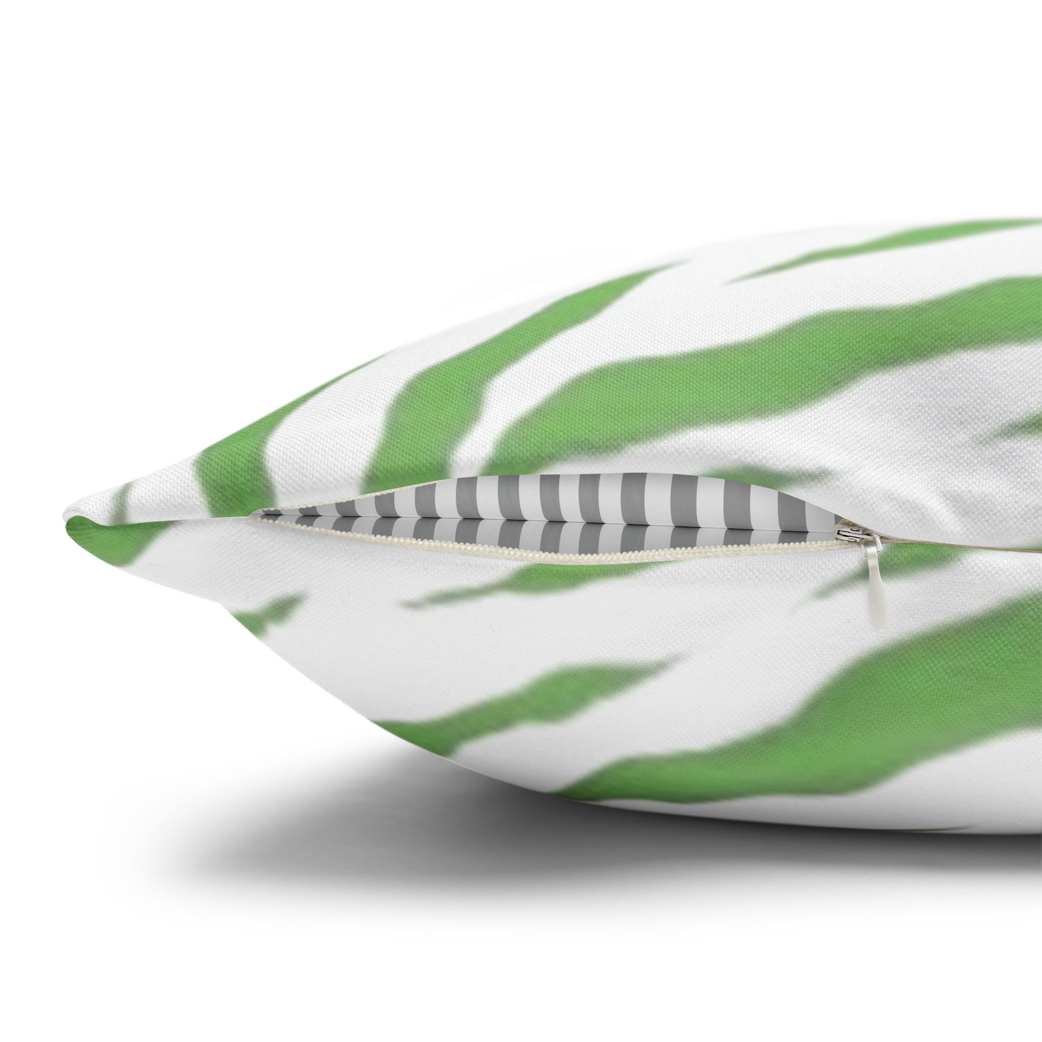 Green Zebra Print Square Pillowcase - Image 20