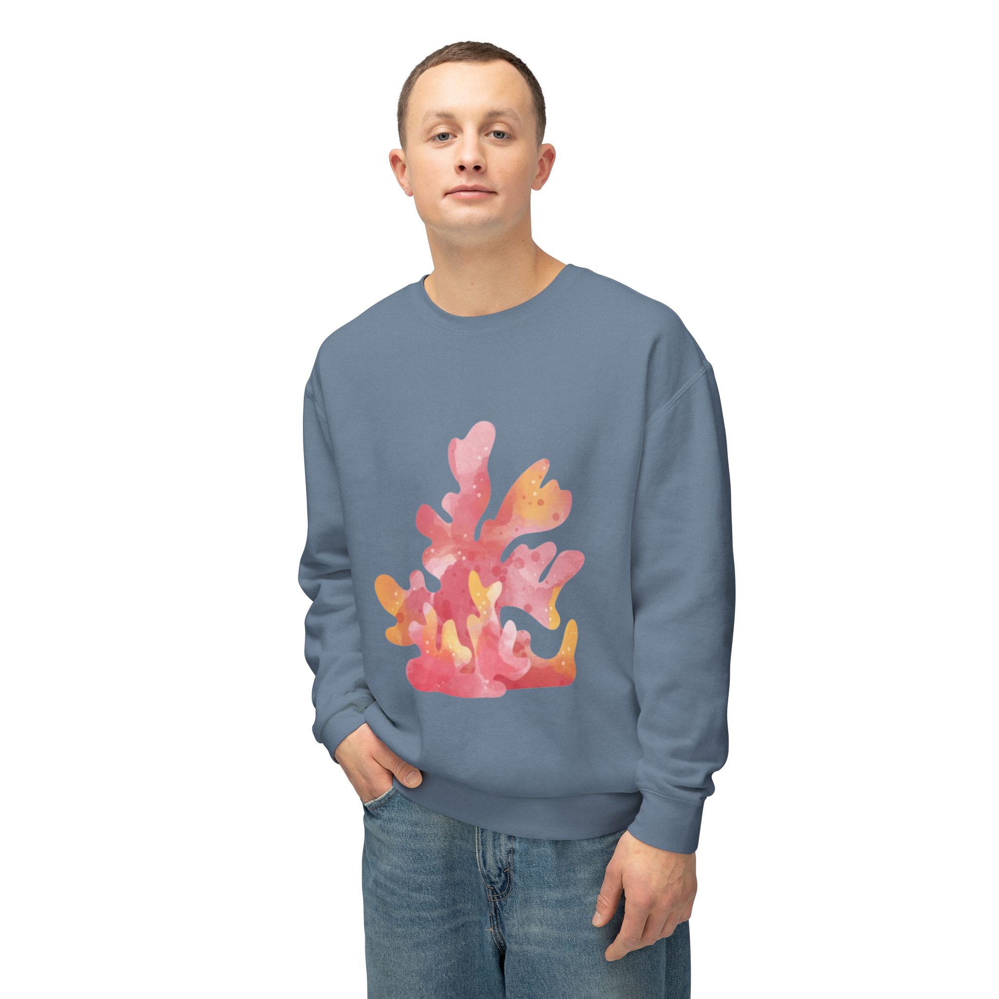 Colorful Abstract Floral Art Sweatshirt - Image 55
