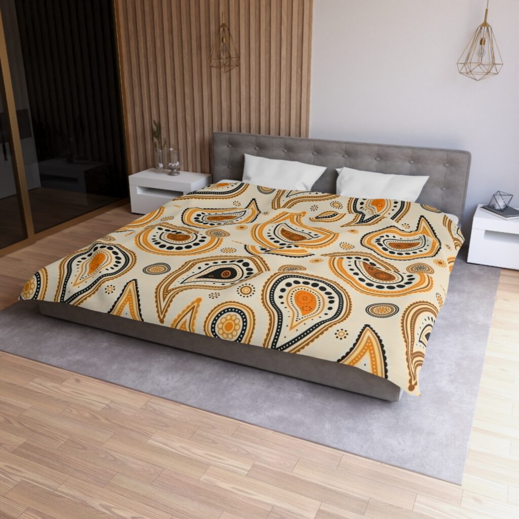 Paisley Pattern Microfiber Duvet Cover