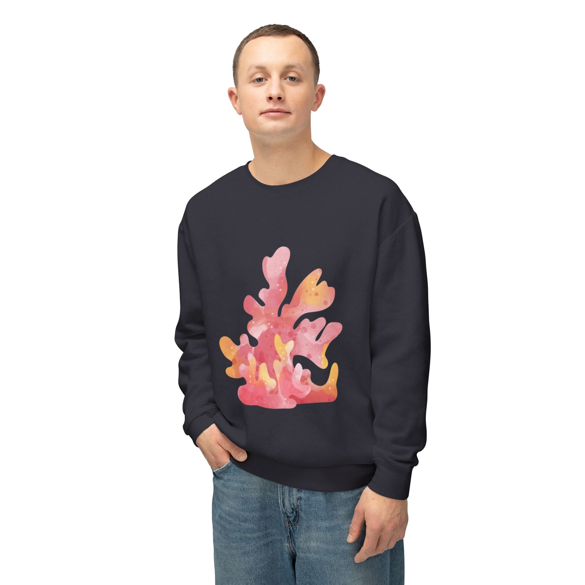 Colorful Abstract Floral Art Sweatshirt - Image 60