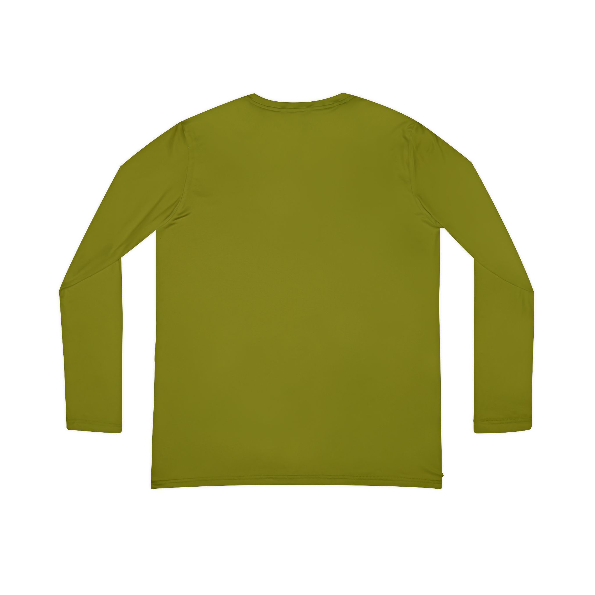 Olive V-Neck Long Sleeve Shirt | Plain Solid Color Women's Top - Image 3