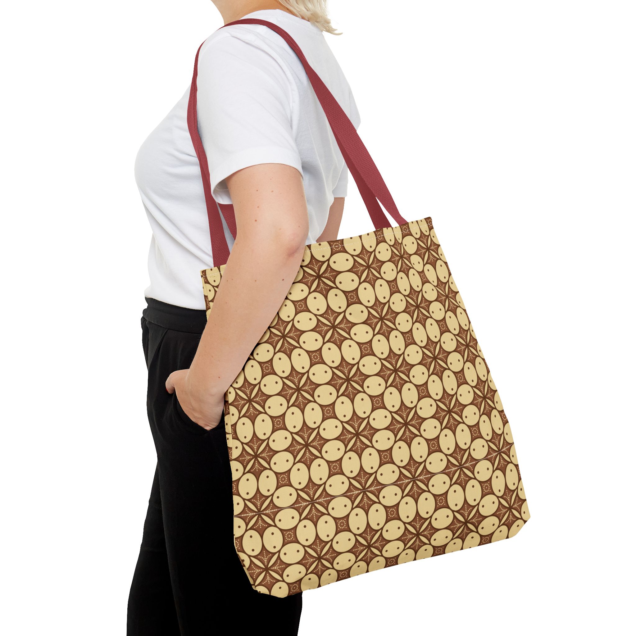 Retro Smiley Face Pattern Tote Bag - Image 29
